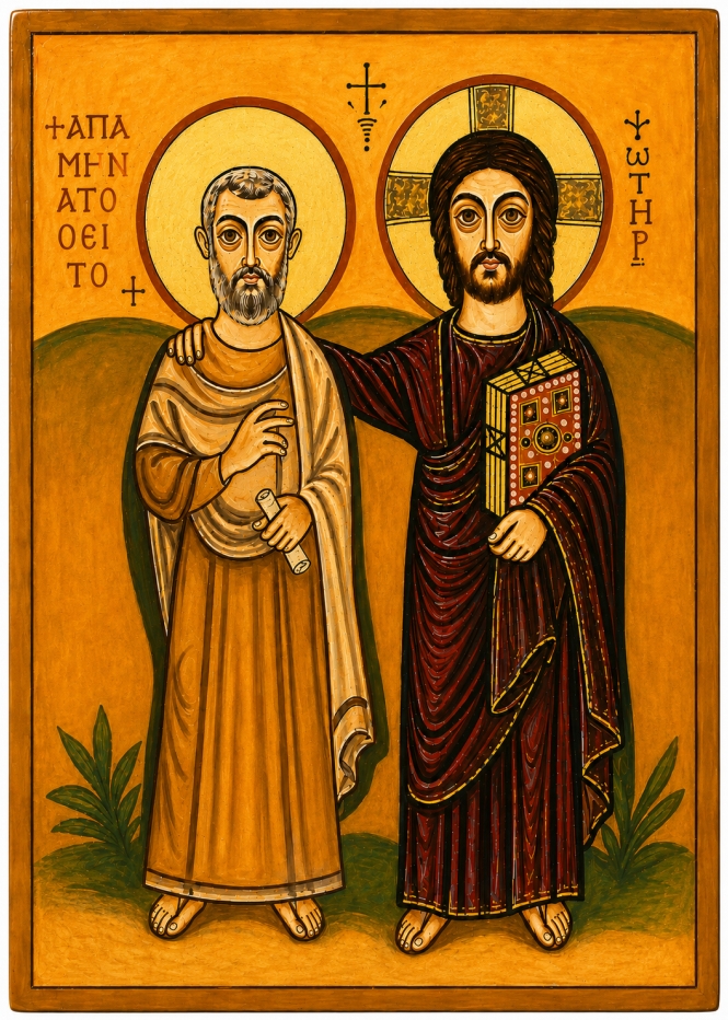 Ikona Jezus z przyjacielem